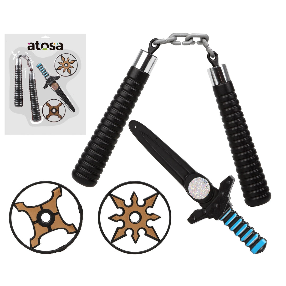 Set d'armes de ninja, 4 pièces — vue 2