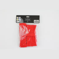 Set bandeau et poignets éponge rouge — vue 3