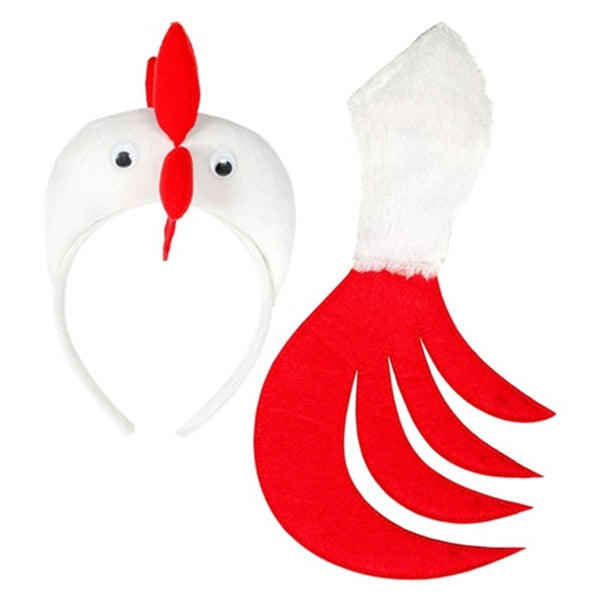 Set de coq, crête et queue