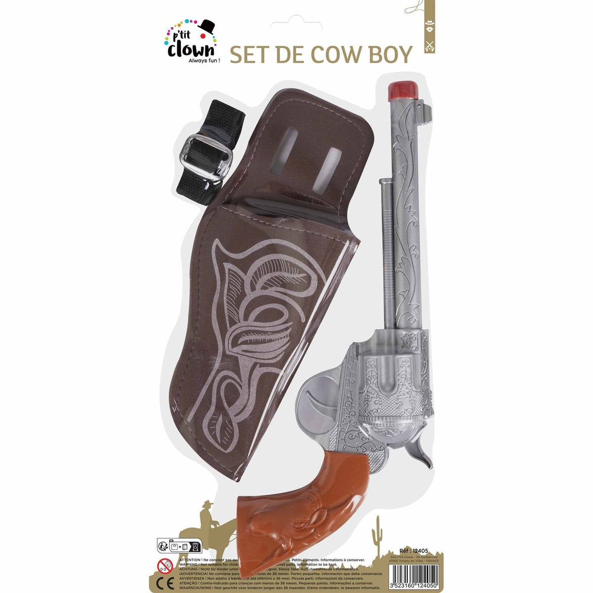 Set de cowboy, pistolet et holster — vue 2