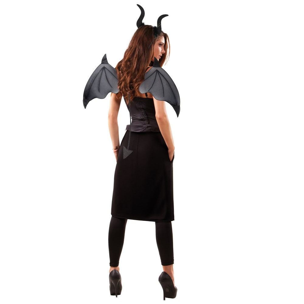 Set de diable : ailes, cornes et queue — vue 2