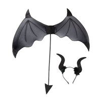 Set de diable : ailes, cornes et queue — vue 3