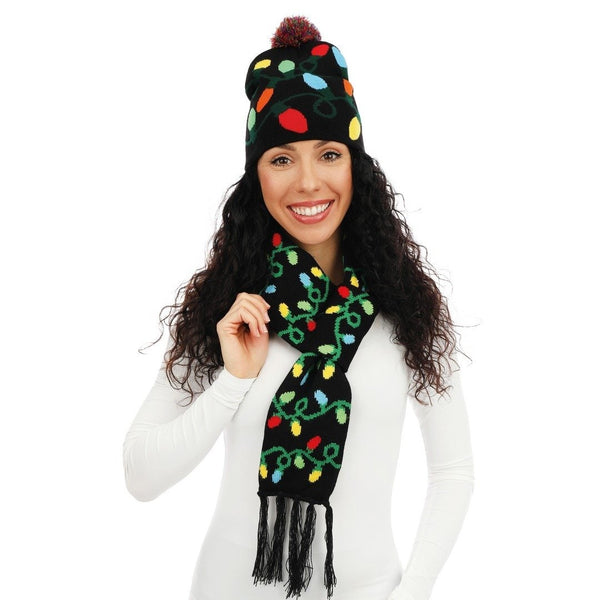 Set de Noël bonnet et écharpe assortis, 3 modèles