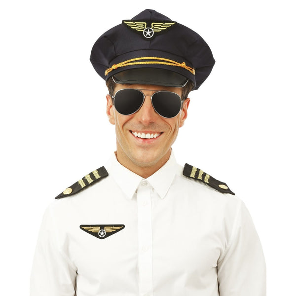 Set pilote d'avion avec casquette