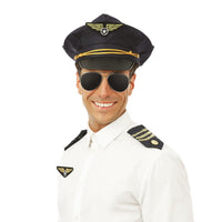 Set pilote d'avion avec casquette — vue 2