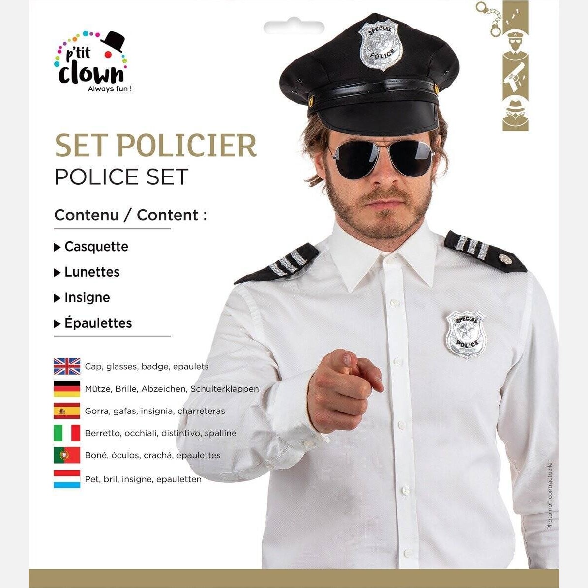 Set policier avec casquette — vue 5