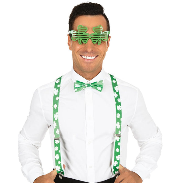 Set Saint-Patrick, bretelles et nœud papillon