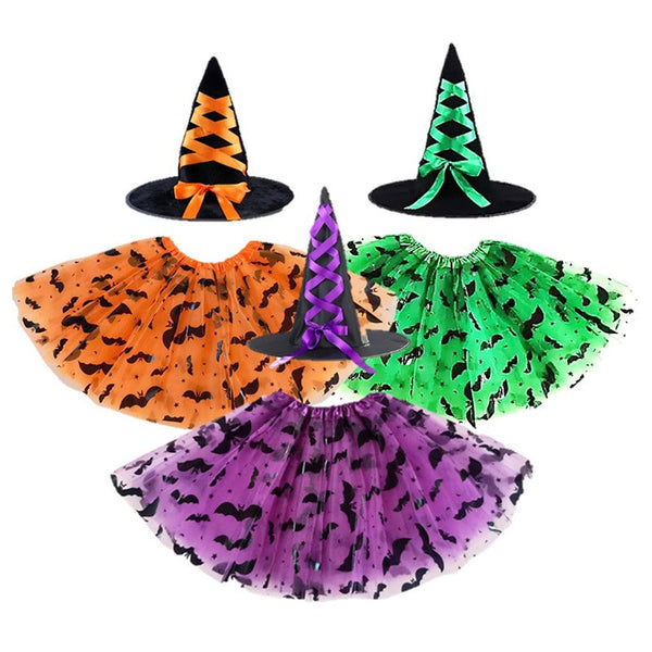 Set tutu chauve-souris et chapeau