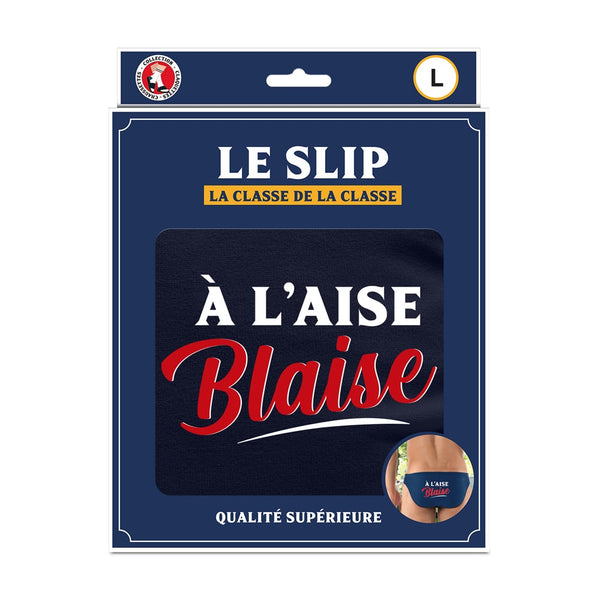 Slip humoristique « À l'aise Blaise », homme L