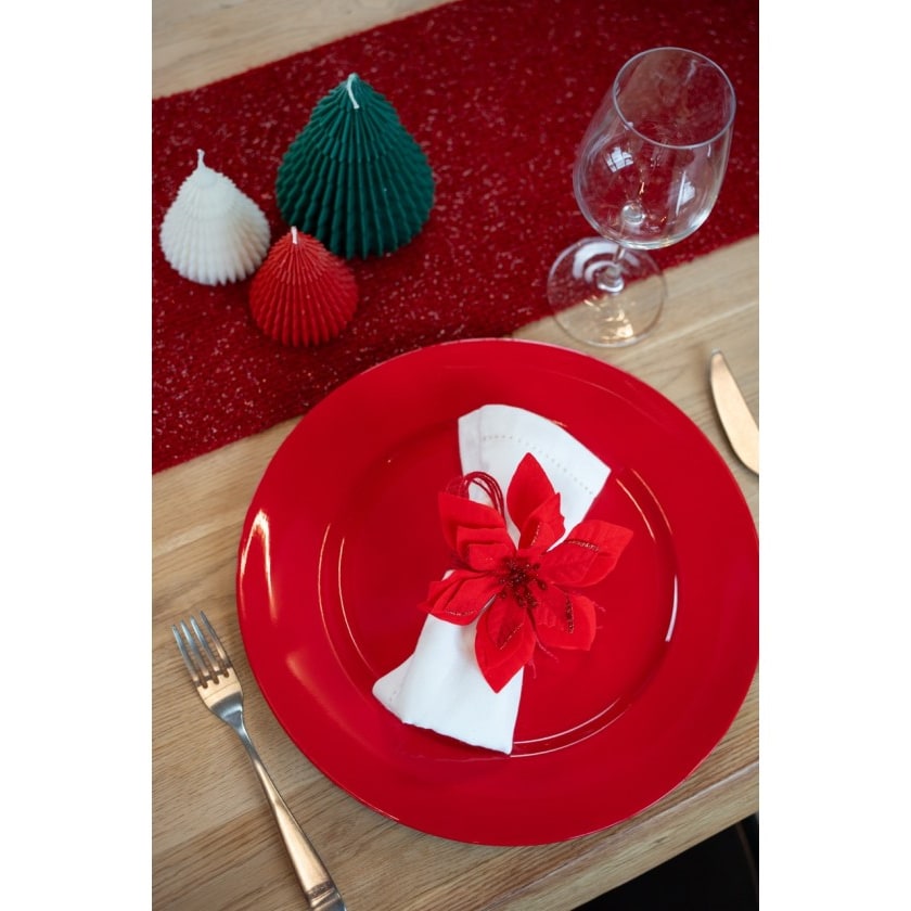 Sous-assiette lisse métallisée, 33 cm — vue 4