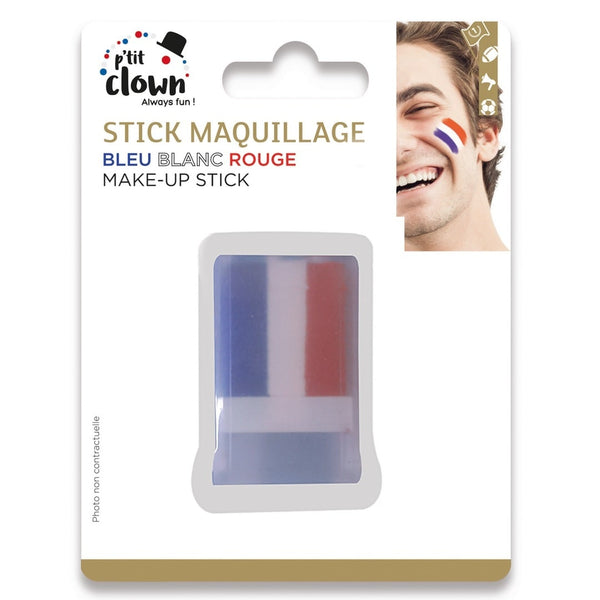 Stick de maquillage bleu blanc rouge