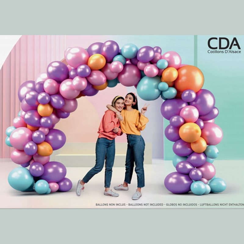 Structure d'arche à ballons, 3 x 2,5 m