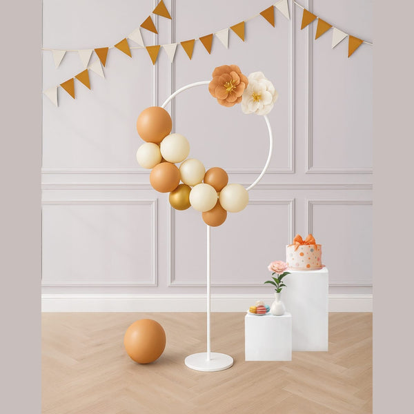 Support à ballons cercle avec pied, 165 cm