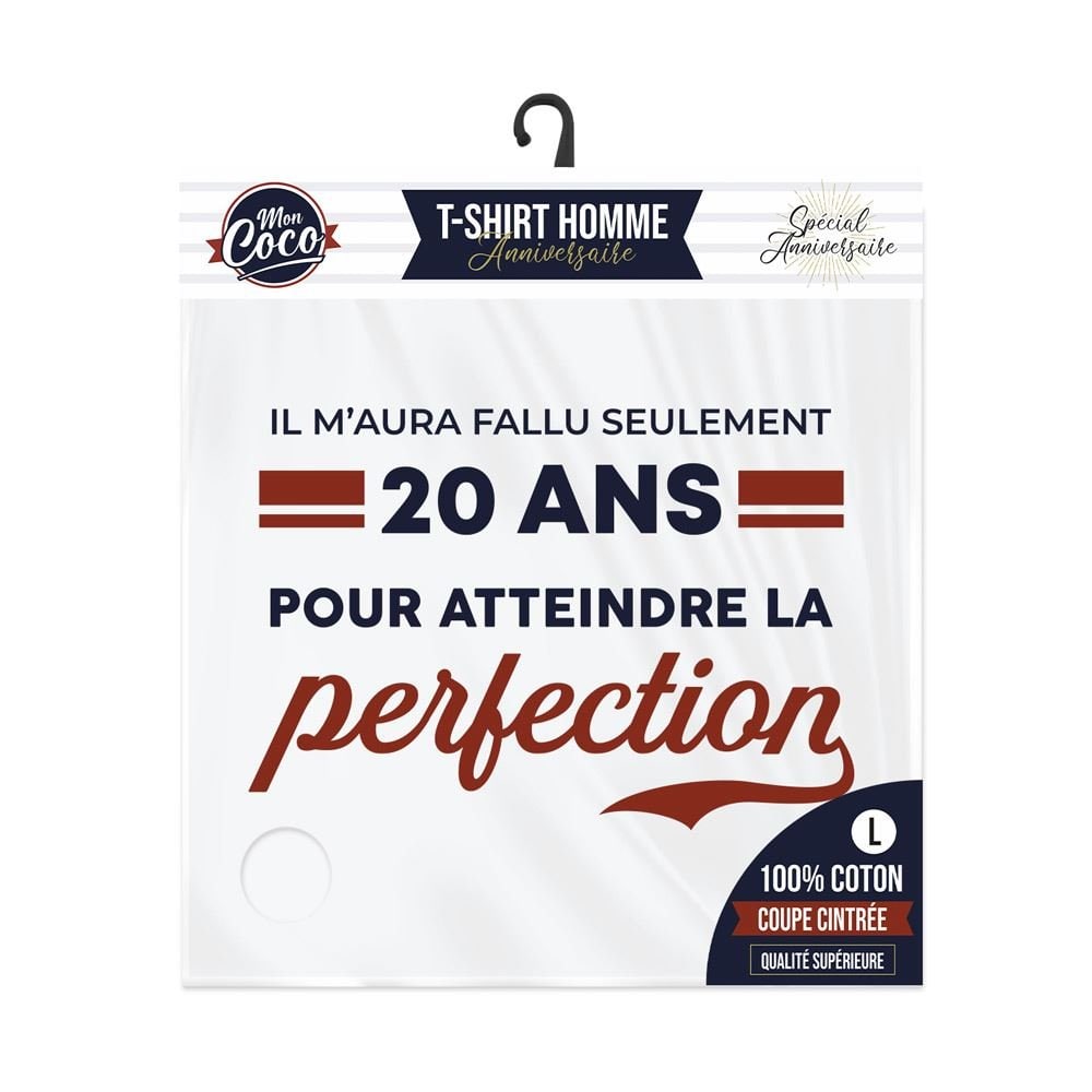 T-shirt « 20 ans pour atteindre la perfection »