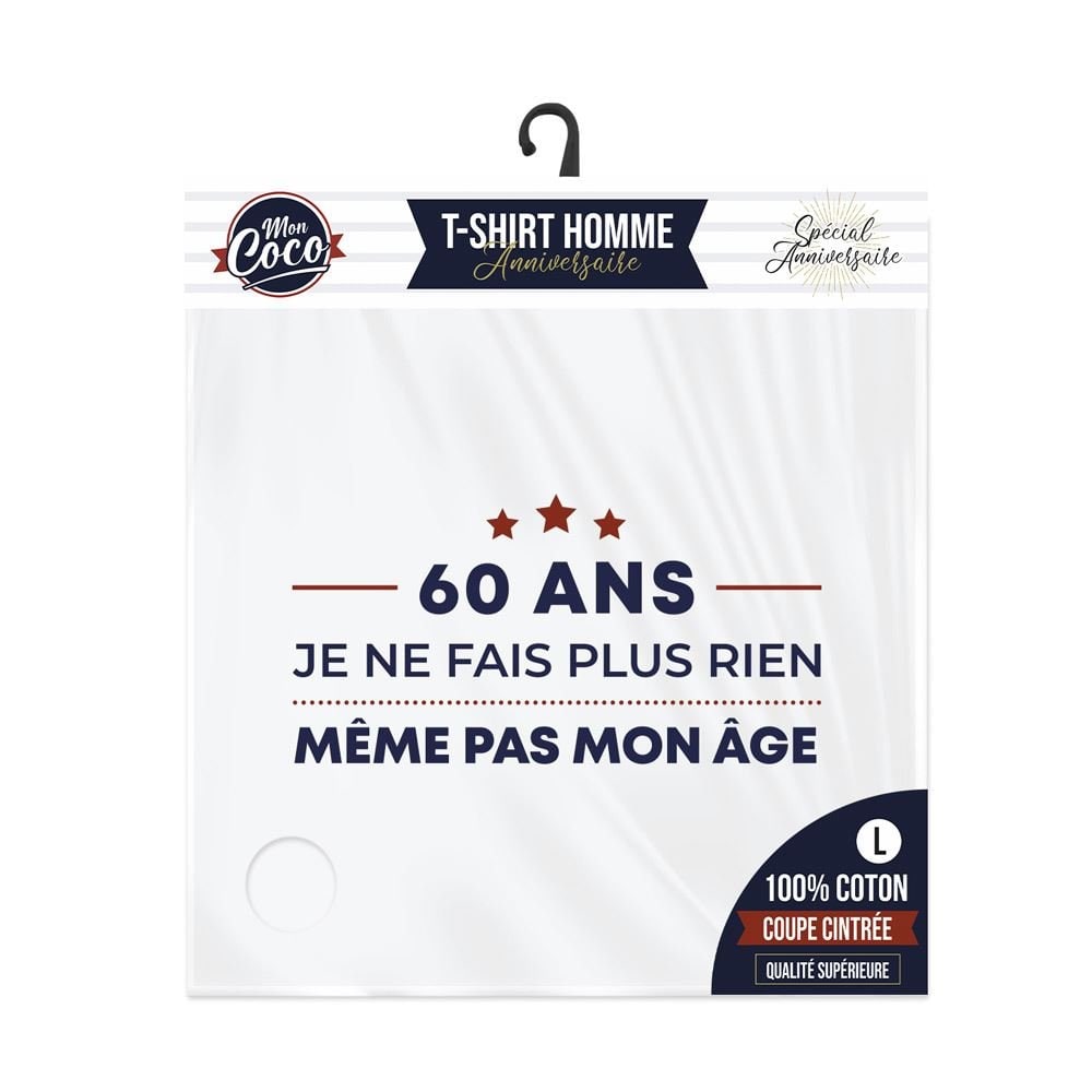 T-shirt « 60 ans, même pas mon âge »