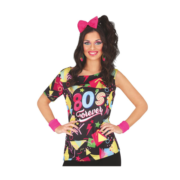 T-shirt années 80, femme