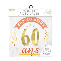 T-shirt femme d'anniversaire à dédicacer — vue 4