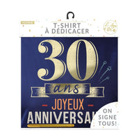 T-shirt homme d'anniversaire à dédicacer — vue 2