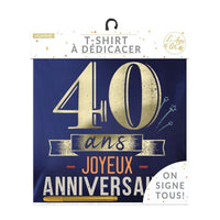 T-shirt homme d'anniversaire à dédicacer — vue 3
