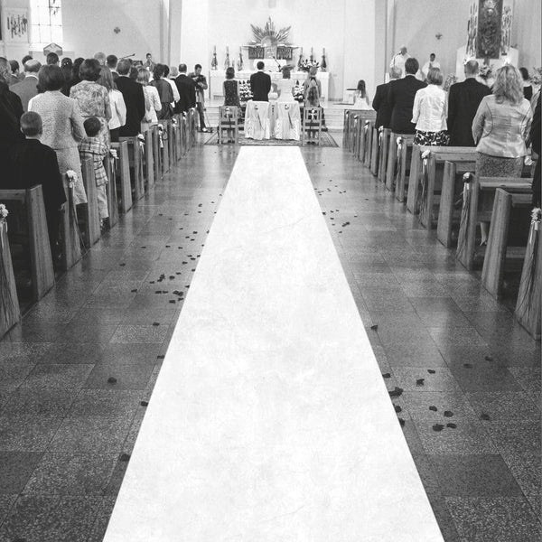 Tapis d'allée blanc, 1 x 15 m