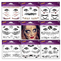Tatouage éphémère Halloween, 9 modèles