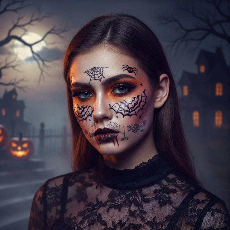 Tatouage éphémère Halloween, 9 modèles — vue 2