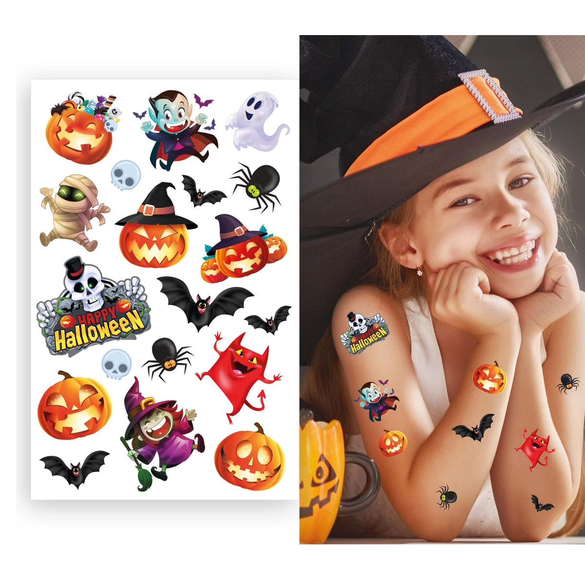 Tatouages Halloween enfant