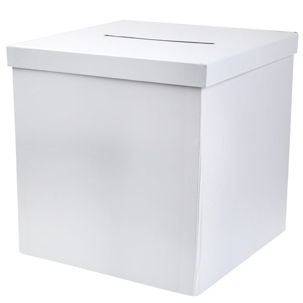 Tirelire cube blanche, 20 cm