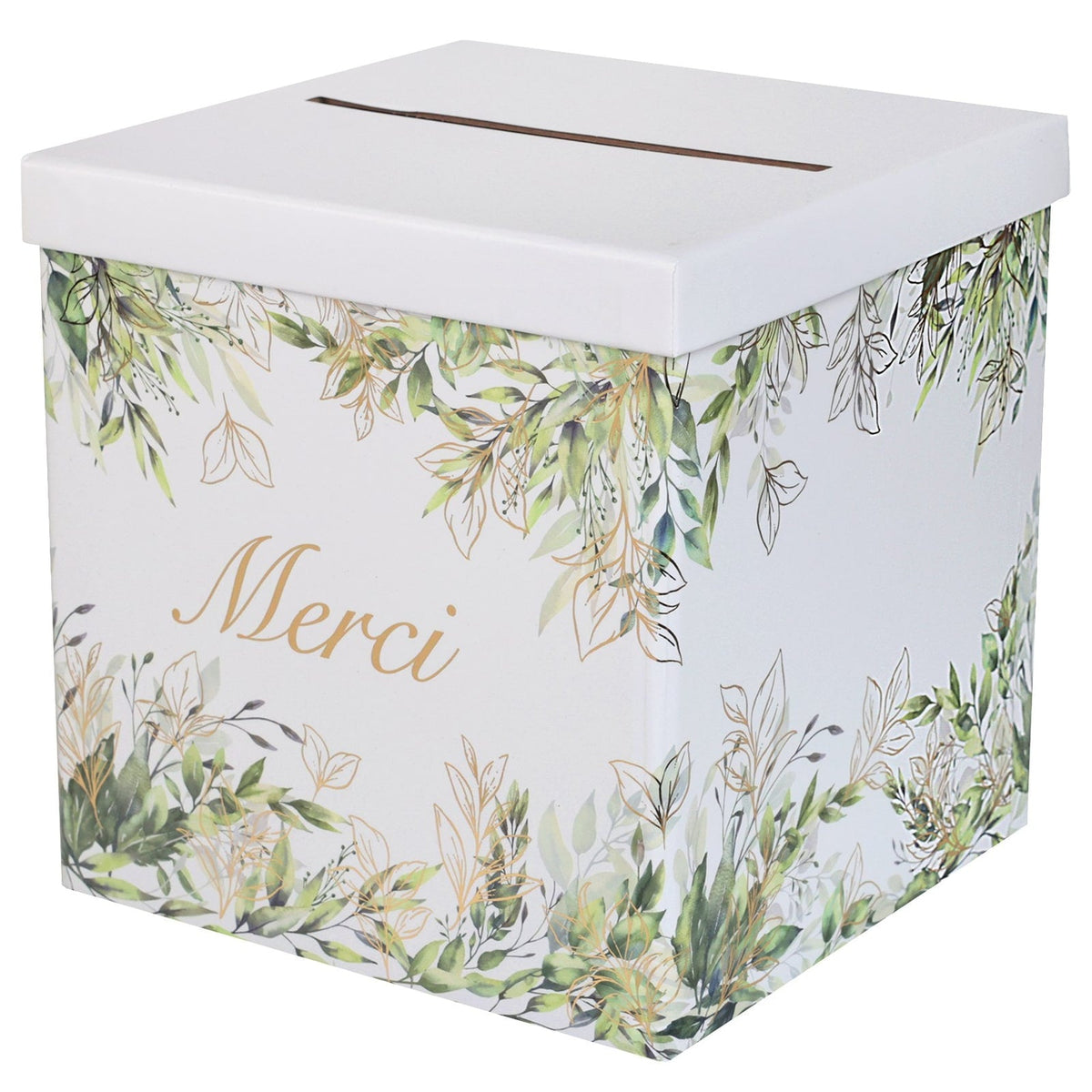 Tirelire Merci feuillage, naturel ou vert — vue 2