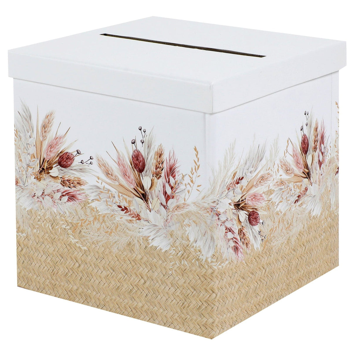Tirelire Romance, pampa et fleurs séchées
