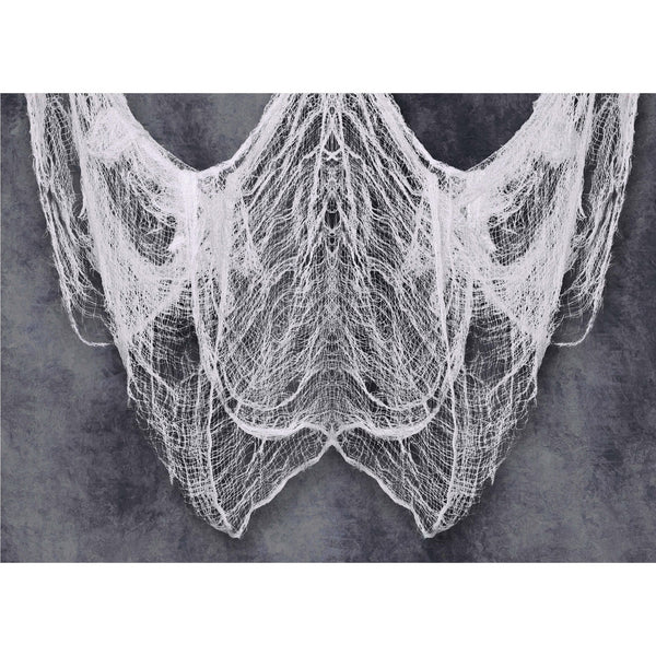 Tissu gaze blanc Halloween, 200 x 500 cm