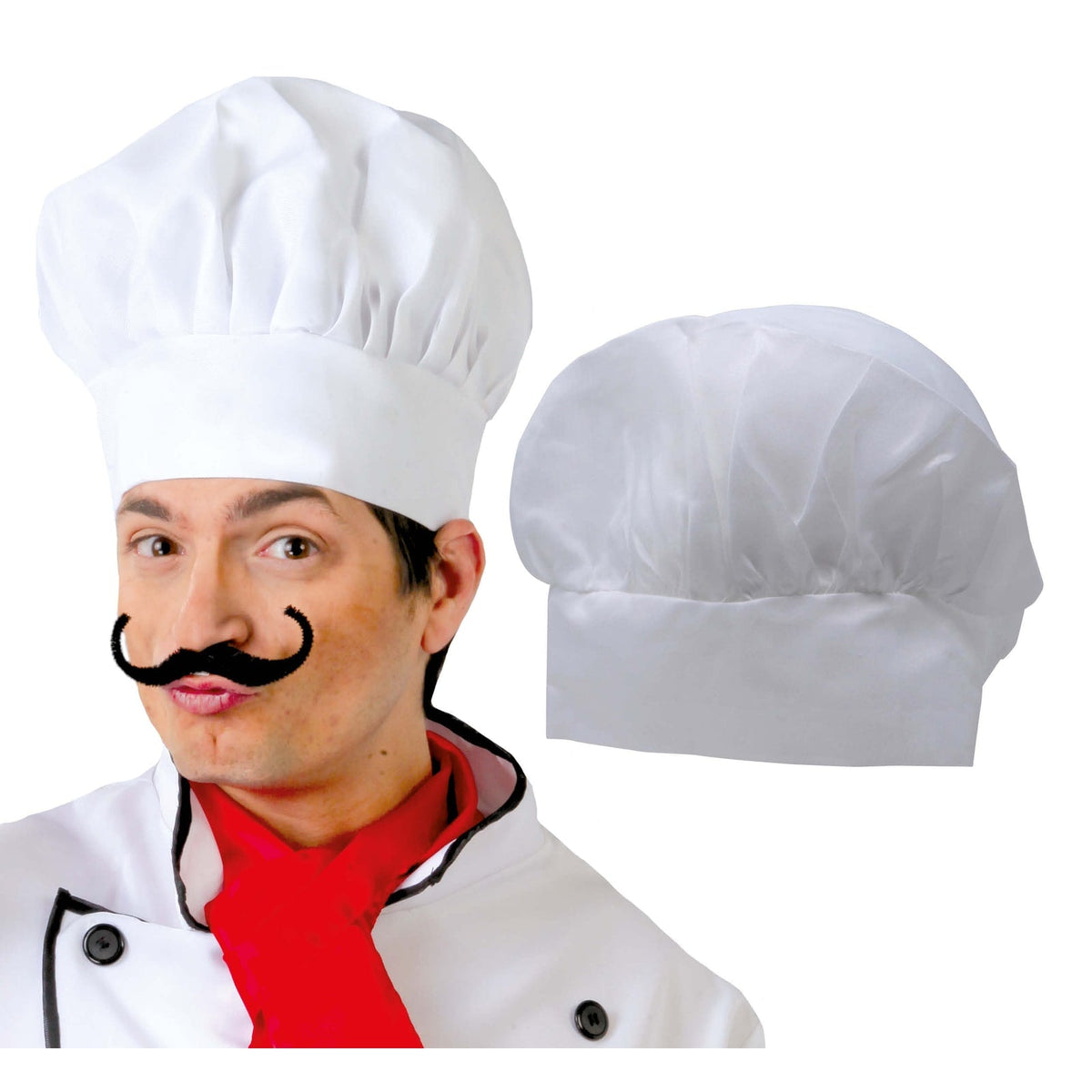 Toque de cuisinier en tissu