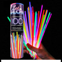 Tube de 100 bracelets lumineux
