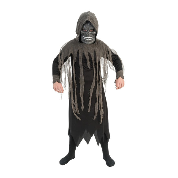 Tunique de spectre et masque tête de mort, enfant
