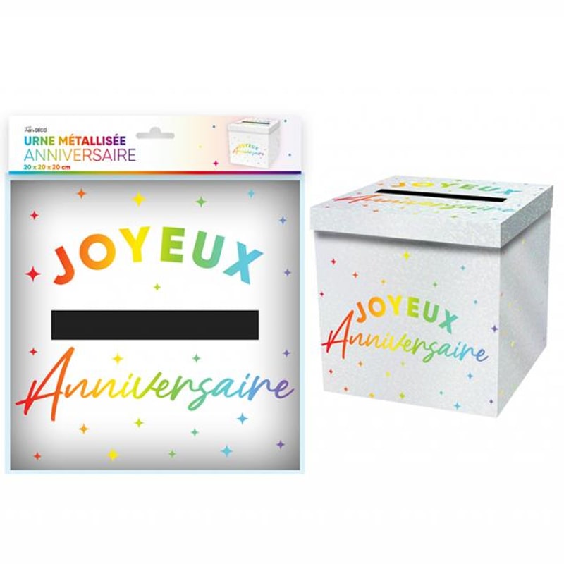 Urne « Joyeux anniversaire », 20 cm