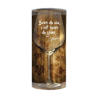 Verre à vin humoristique, 2 citations