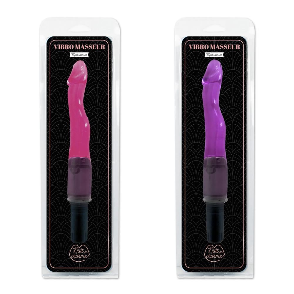 Vibromasseur serpent, rose ou violet