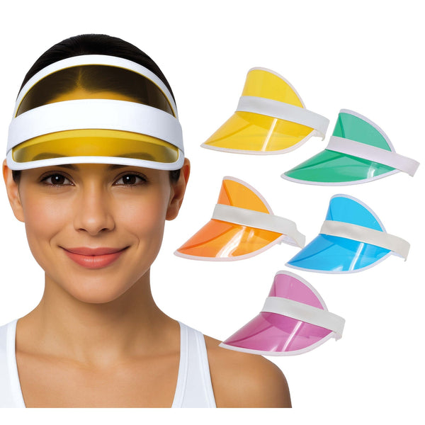 Visière transparente colorée